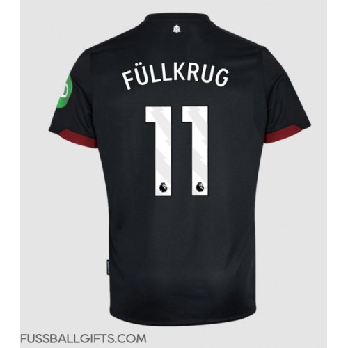 West Ham United Niclas Fullkrug #11 Fußballbekleidung Auswärtstrikot 2024-25 Kurzarm